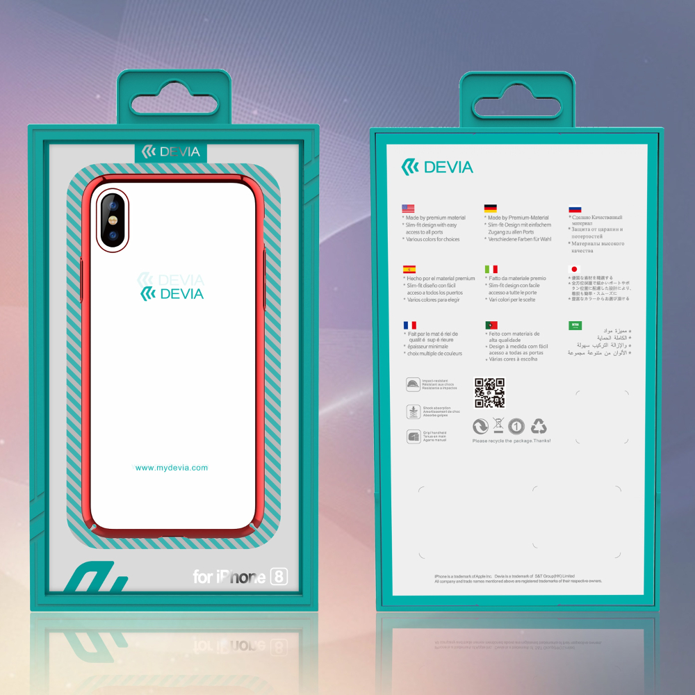 �Nak�adka DEVIA Glimmer black Apple iPhone X / 2