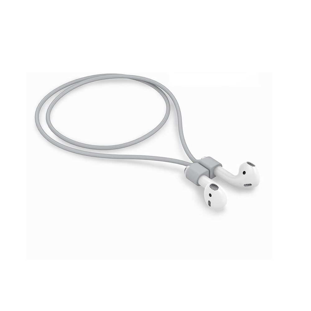 �uchwyt na szyj� Devia V2 magnetyczny do s�uchawek airpods szary